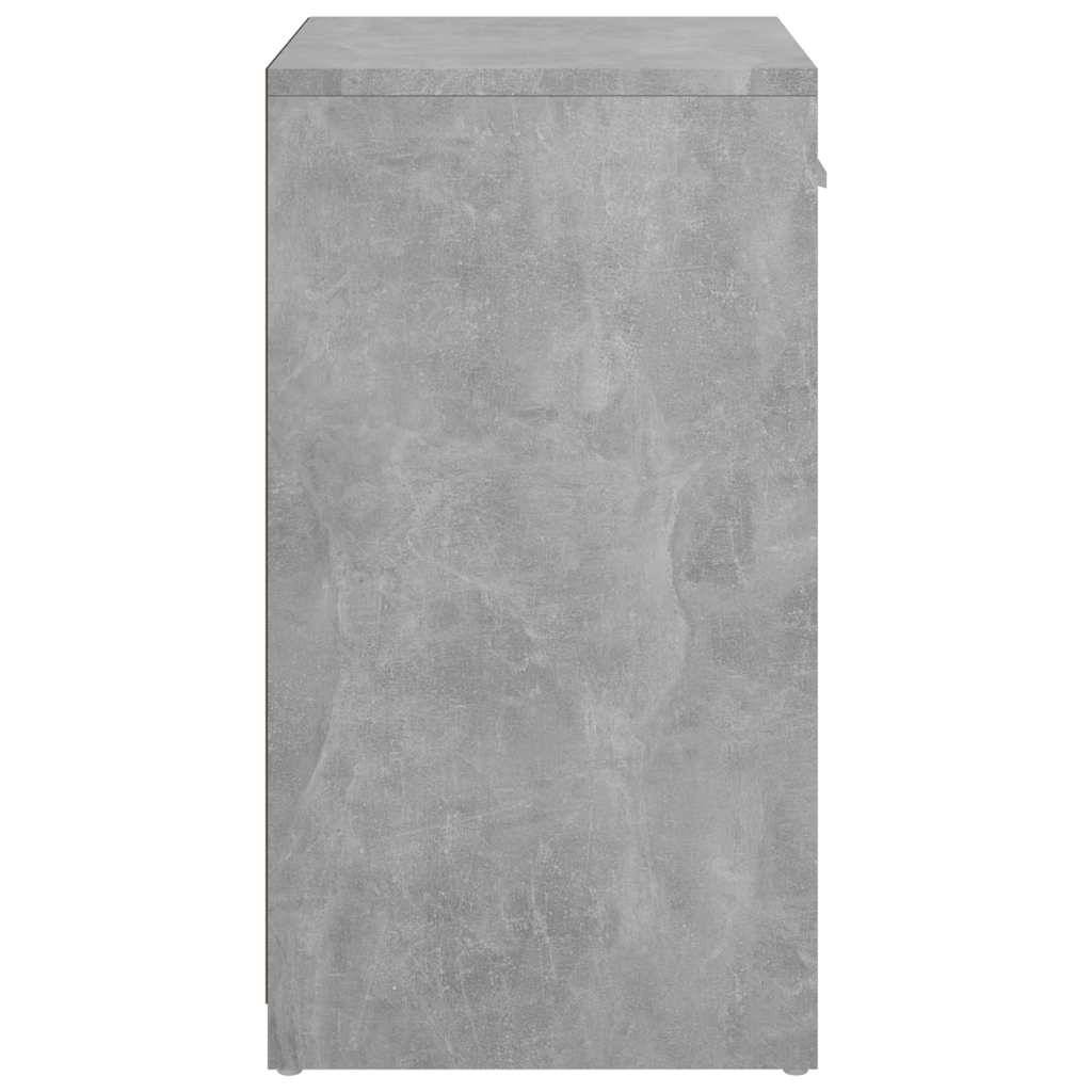 vidaXL Schuhbank Betongrau 94,5x31x57 cm Holzwerkstoff
