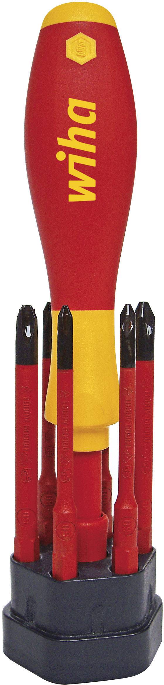 Wiha 2831 T7-02 SET 7-tlg VDE Wechselklingen-Set 7teilig Schlitz, Kreuzschlitz Phillips