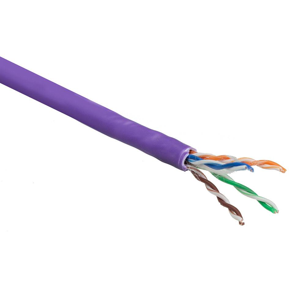 ACT XS6003 CAT6 U/UTP Festinstallationskabel LSZH Violett - 305 Meter