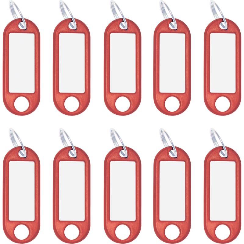 WEDO Schlüsselanhänger mit Ring, Durchmesser: 18 mm, rot