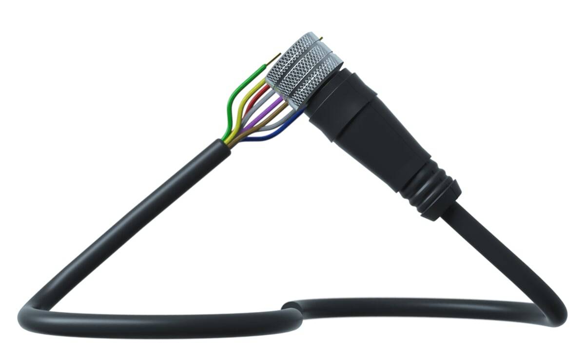 Sensorleitung M12 8P PUR 5m IP67 - 5 m - PUR-Kabel - AA049 - autosen