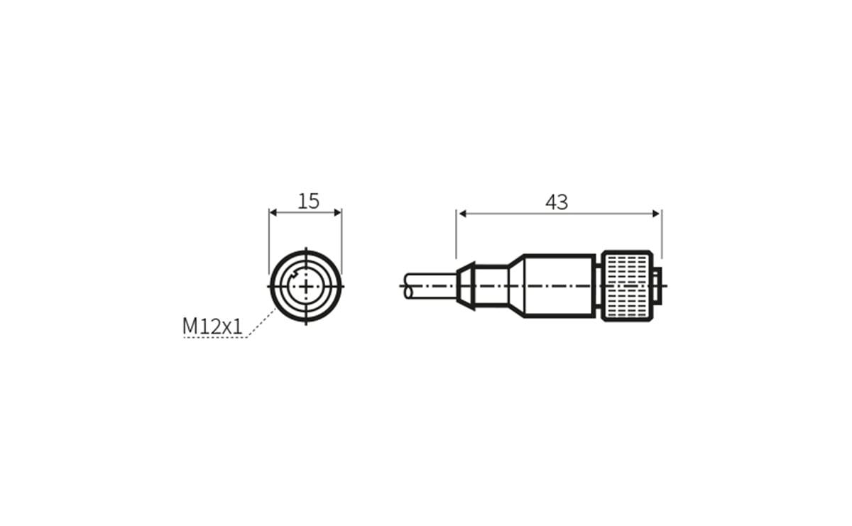 Sensorleitung M12 8P PUR 5m IP67 - 5 m - PUR-Kabel - AA049 - autosen