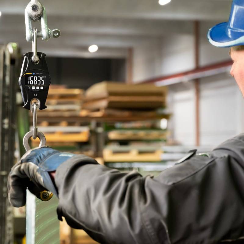 PCE Instruments Kranwaage PCE-HS 200N Wägebereich (max.) 200 kg|Schäkel |Haken |Genau ±1% v.Mb.|Metall|beleucht.LCD