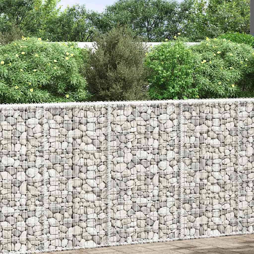 vidaXL Gabionen-Hochbeet Trapezform Verzinkter Stahl 100x20x100 cm