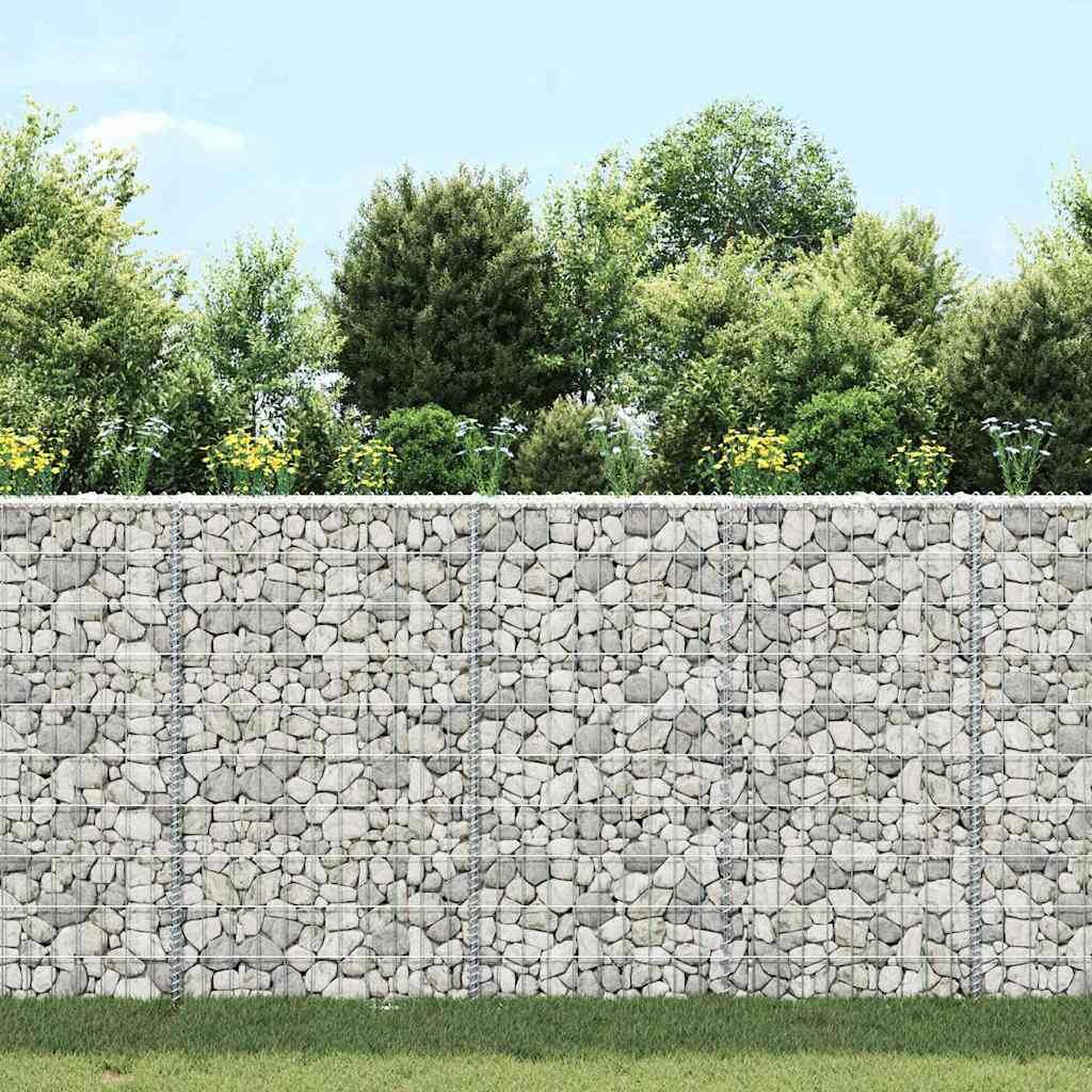 vidaXL Gabionen-Hochbeet Trapezform Verzinkter Stahl 100x20x100 cm