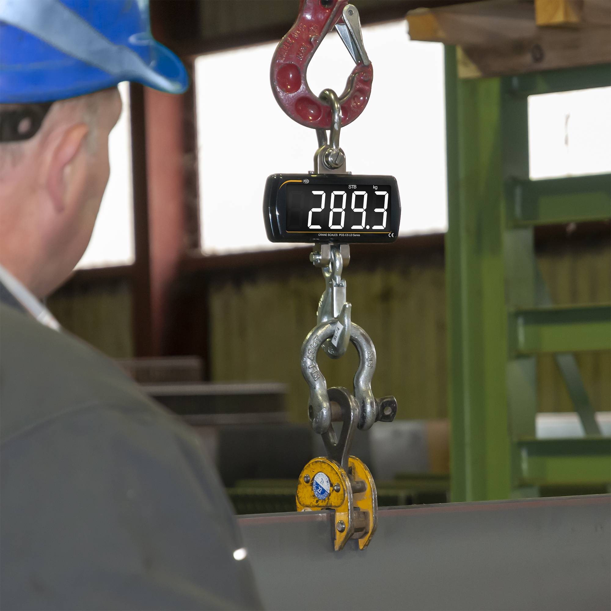 PCE Instruments Kranwaage PCE-CS 300LD |300kg |Fernbedienung |Genauigkeit 1% v.Mb. |groß |Summe Funkt. uvm