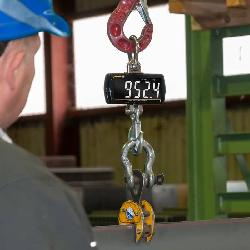 PCE Instruments Kranwaage PCE-CS 1000LD |1000 kg|+Fernbedienung|Genauigkeit 1% v.Mb.|groß|Haken |Sc