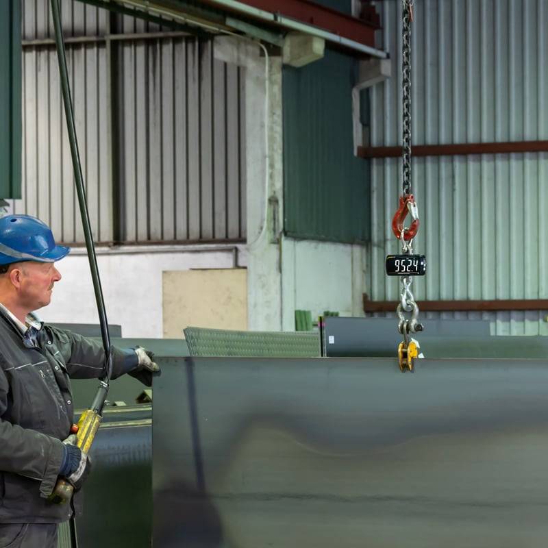 PCE Instruments Kranwaage PCE-CS 1000LD |1000 kg|+Fernbedienung|Genauigkeit 1% v.Mb.|groß|Haken |Sc