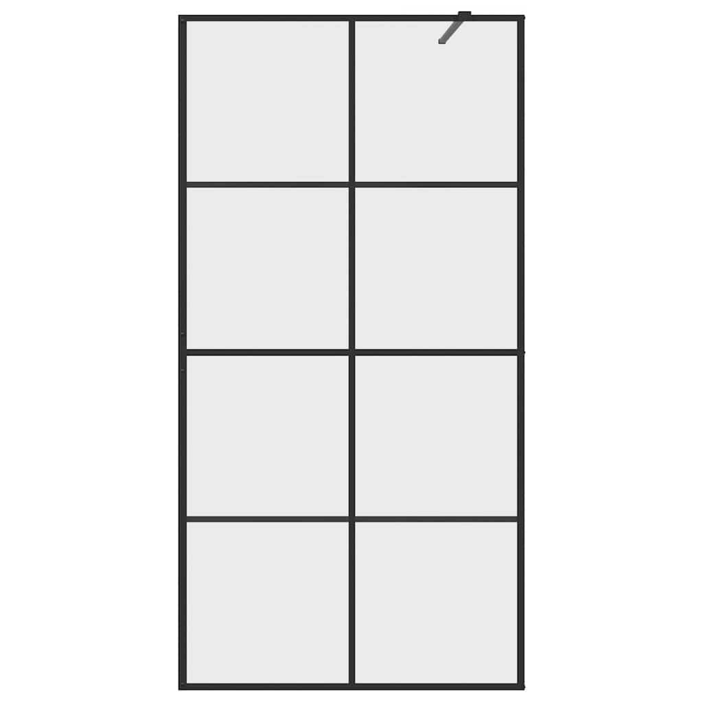 vidaXL Duschwand für Begehbare Dusche mit Klarem ESG Glas 100x195 cm
