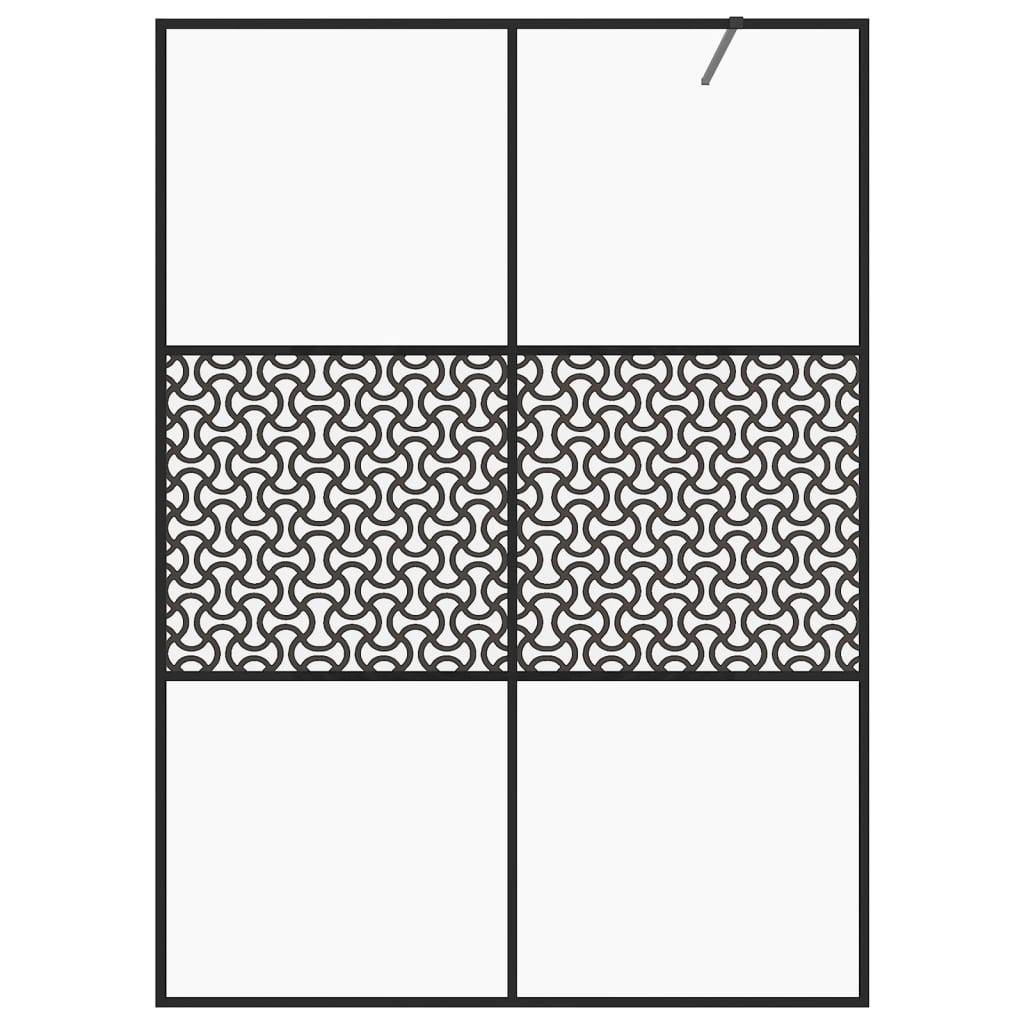 vidaXL Duschwand für Begehbare Dusche mit Klarem ESG-Glas 140x195 cm
