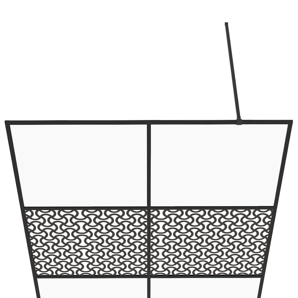 vidaXL Duschwand für Begehbare Dusche mit Klarem ESG-Glas 140x195 cm