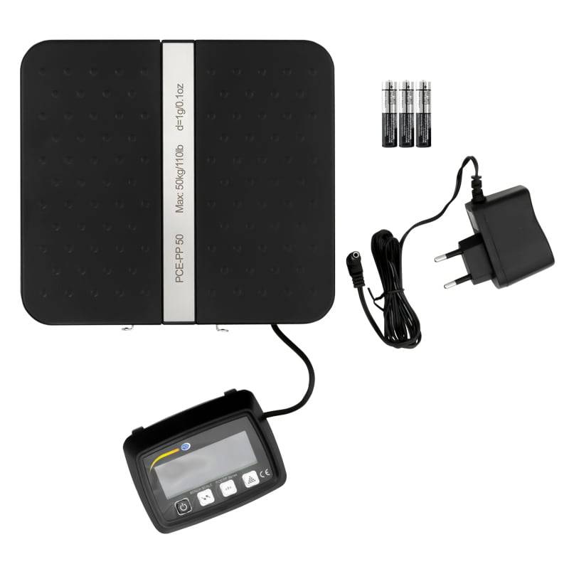 PCE Instruments Paketwaage PCE-PP 50 bis 50kg |Auflösung 1g |netzbetrieben |batteriebetrieben |Stückzählfunktion