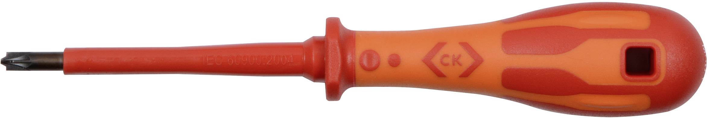 C.K VDE Plus/minus-Schraubendreher Größe (Schraubendreher) SL/PZ 1 Klingenlänge: 80mm