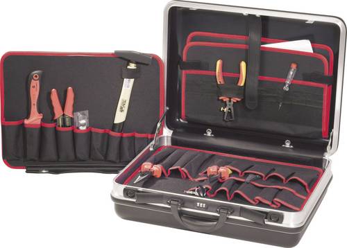 TOOLCRAFT 821611 Elektriker Werkzeugkoffer bestückt 21teilig (L x B x H) 490 x 420 x 185mm