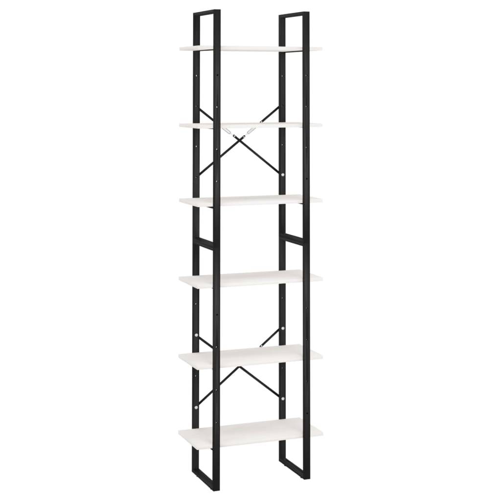 vidaXL Lagerregal Weiß 60x30x210 cm Massivholz Kiefer