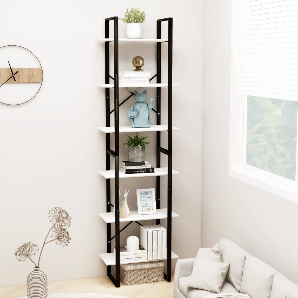 vidaXL Lagerregal Weiß 60x30x210 cm Massivholz Kiefer