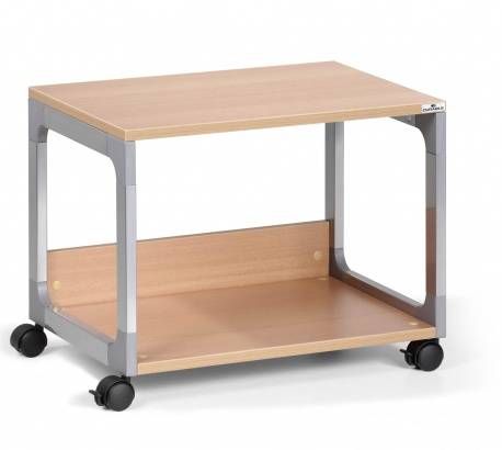 Durable Multifunktionswagen, System Trolley Metallic-Silber, Buche (B x H x T) 600 x 477 x 432 mm 3710124 1 St.