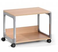 Durable Multifunktionswagen, System Trolley Metallic-Silber, Buche (B x H x T) 600 x 477 x 432 mm 3710124 1 St.