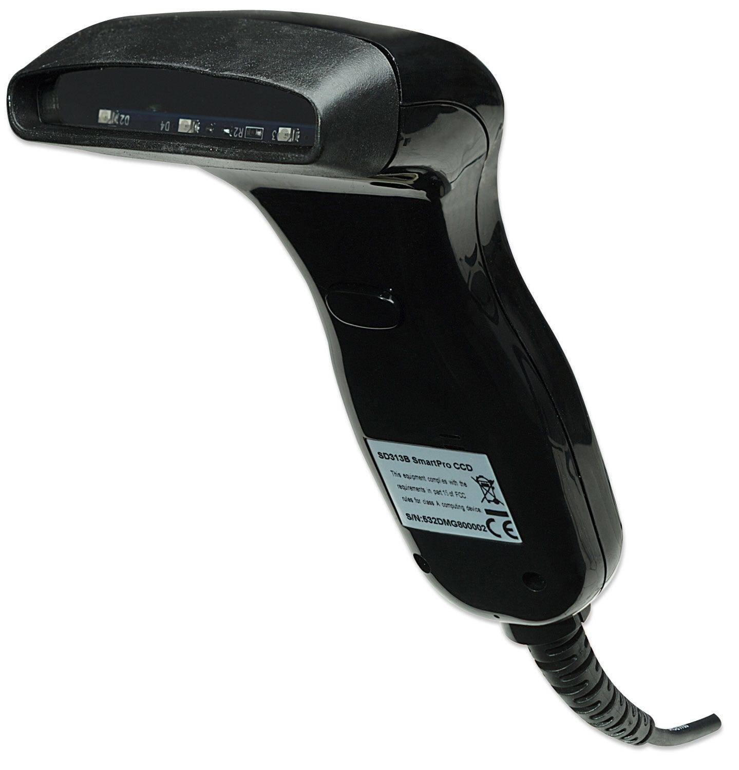 Manhattan 401517 USB-Kit Barcode-Scanner Kabelgebunden 1D Schwarz Hand-Scanner USB