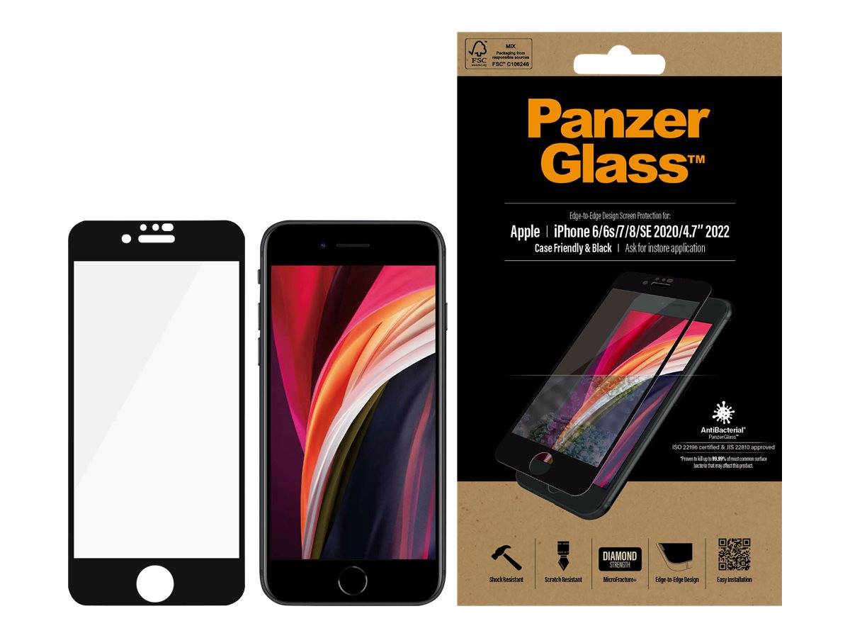 PanzerGlass Edge2Edge Displayschutzglas iPhone 6, iPhone 7, iPhone 8, iPhone SE (20) 1 St. 2679