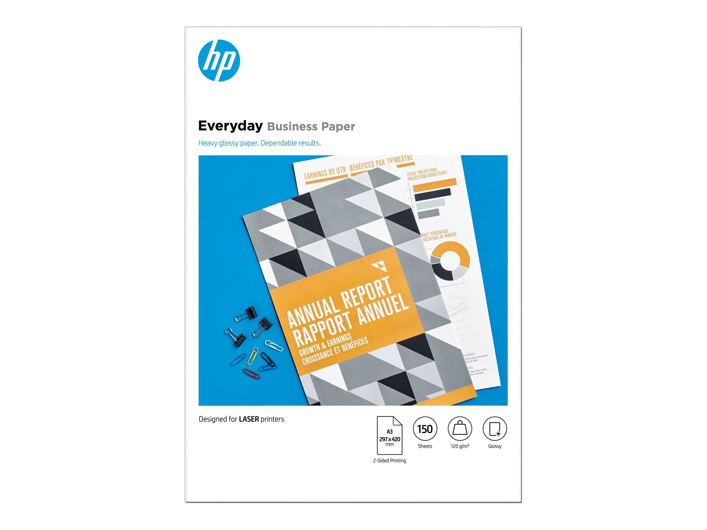 HP Everyday 7MV81A Fotopapier DIN A3 120 g/m² 1 St. Glänzend