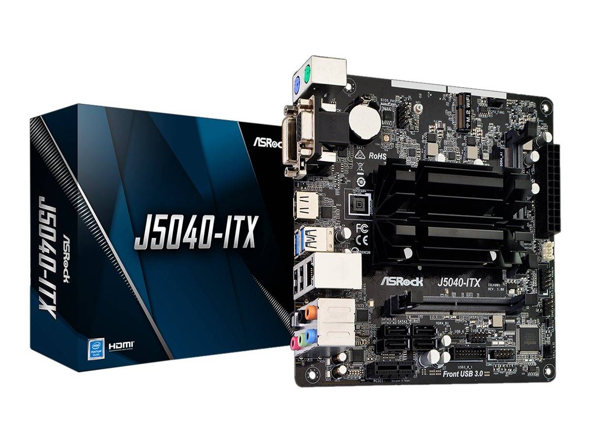 ASRock J5040-ITX Mainboard mit CPU Sockel (PC) AMD® AM4 Formfaktor (Details) Mini-ITX