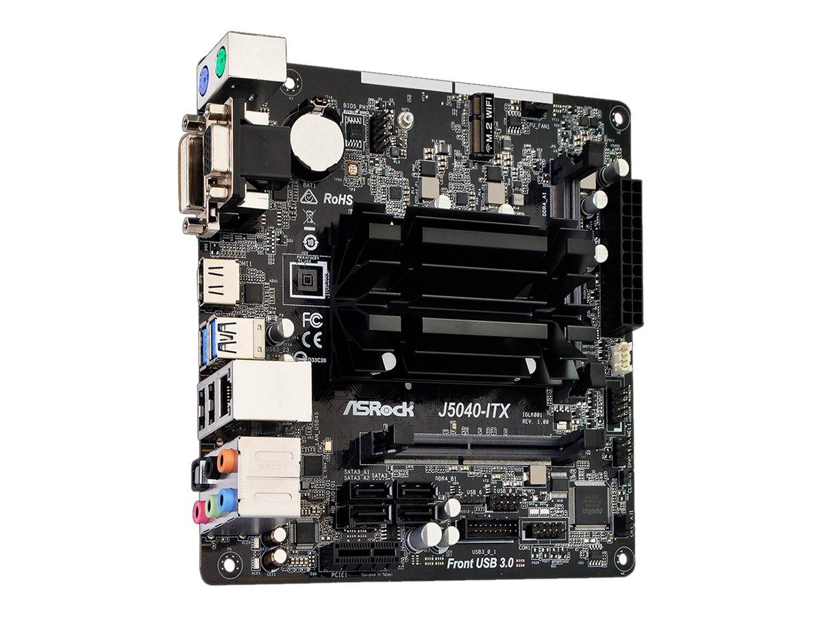 ASRock J5040-ITX Mainboard mit CPU Sockel (PC) AMD® AM4 Formfaktor (Details) Mini-ITX