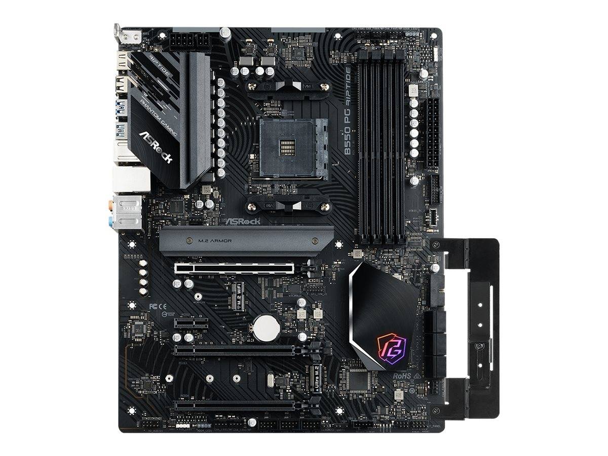 ASRock B550 PG Riptide Mainboard Sockel (PC) AMD® AM4 Formfaktor (Details) ATX Mainboard-Chipsatz AMD® B550