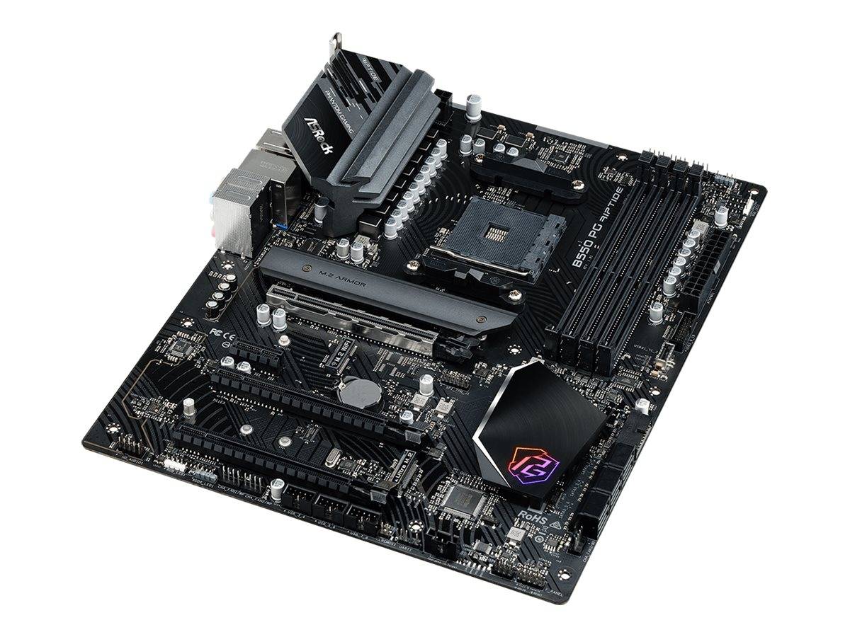 ASRock B550 PG Riptide Mainboard Sockel (PC) AMD® AM4 Formfaktor (Details) ATX Mainboard-Chipsatz AMD® B550