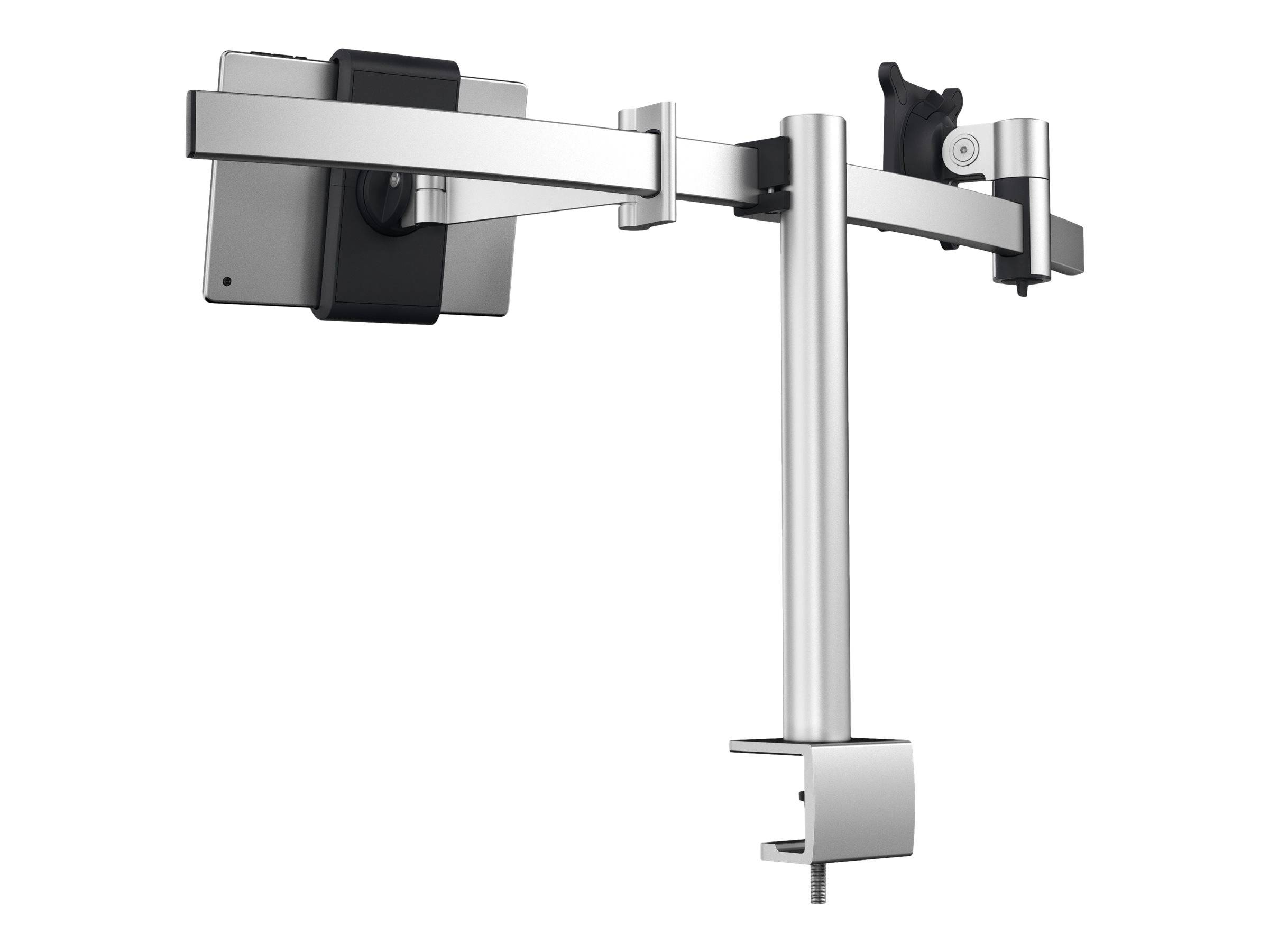 DURABLE - Befestigungskit - einstellbarer Arm - für Monitor / Tablet - Aluminium, hochwertiger Kunststoff - Silber - Bil