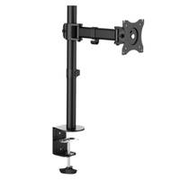 LogiLink BP0020 1fach Monitor-Tischhalterung 33,0 cm (13") - 68,6 cm (27") Schwarz Neigbar, Schwenkbar