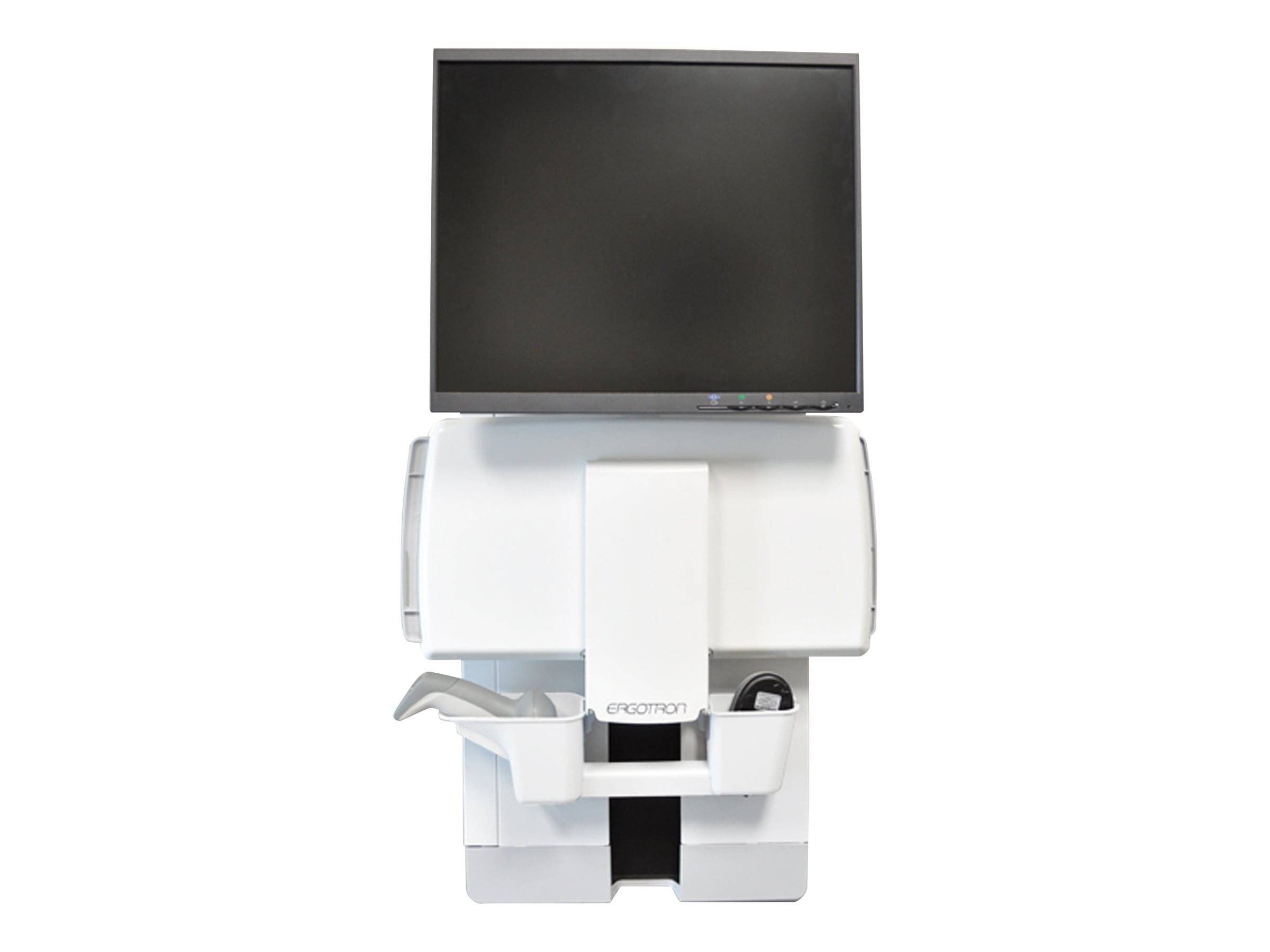 Ergotron StyleView Vertical Lift 1fach Monitor-Wandhalterung 25,4 cm (10") - 61,0 cm (24") Weiß Höhenverstellbar, Tastaturablage, Neigbar, Schwenkba