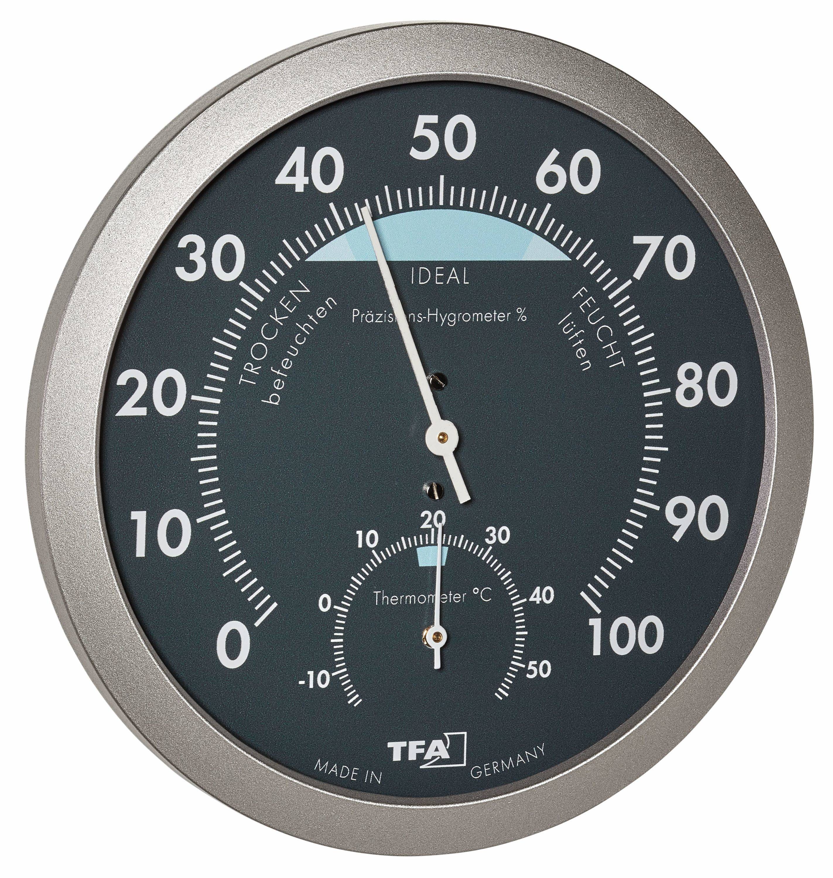 TFA Dostmann 45.2043.51 Thermo-/Hygrometer Anthrazit, Silber