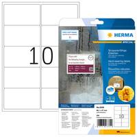 HERMA Special - Polyester - matt - extra stark selbstklebend - weiß - 57 x 99.1 mm 250 Etikett(en) (25 Bogen x 10)