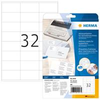 HERMA - Matt - selbstklebend - weiß - 70 x 36 mm 480 Etikett(en) (20 Bogen x 24)