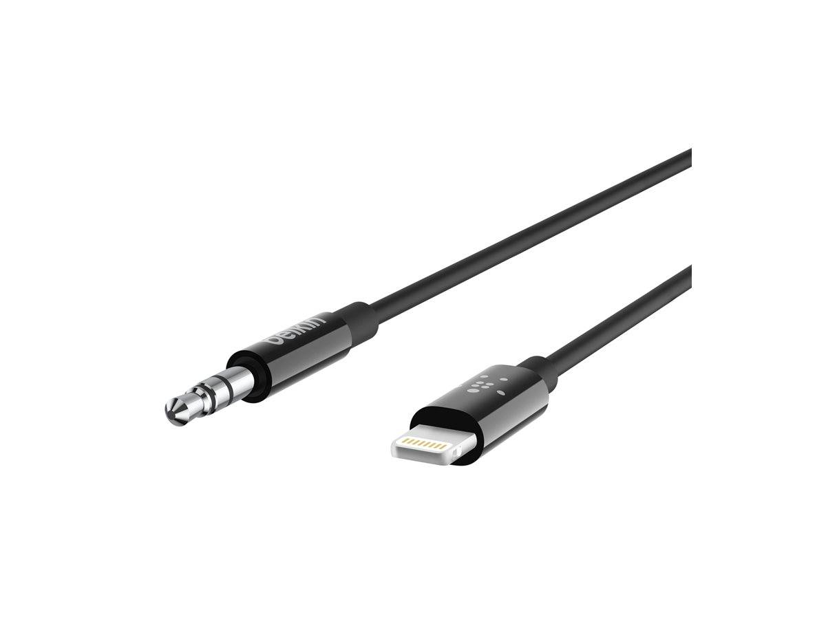 Belkin - Kabel Lightning auf Kopfhöreranschluss - Lightning männlich bis Stereo Mini-Klinkenstecker männlich - 91.4 cm -