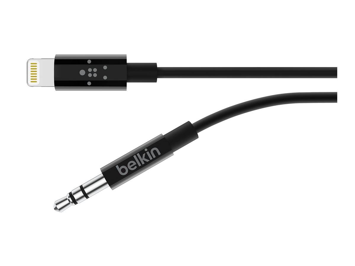 Belkin - Kabel Lightning auf Kopfhöreranschluss - Lightning männlich bis Stereo Mini-Klinkenstecker männlich - 91.4 cm -
