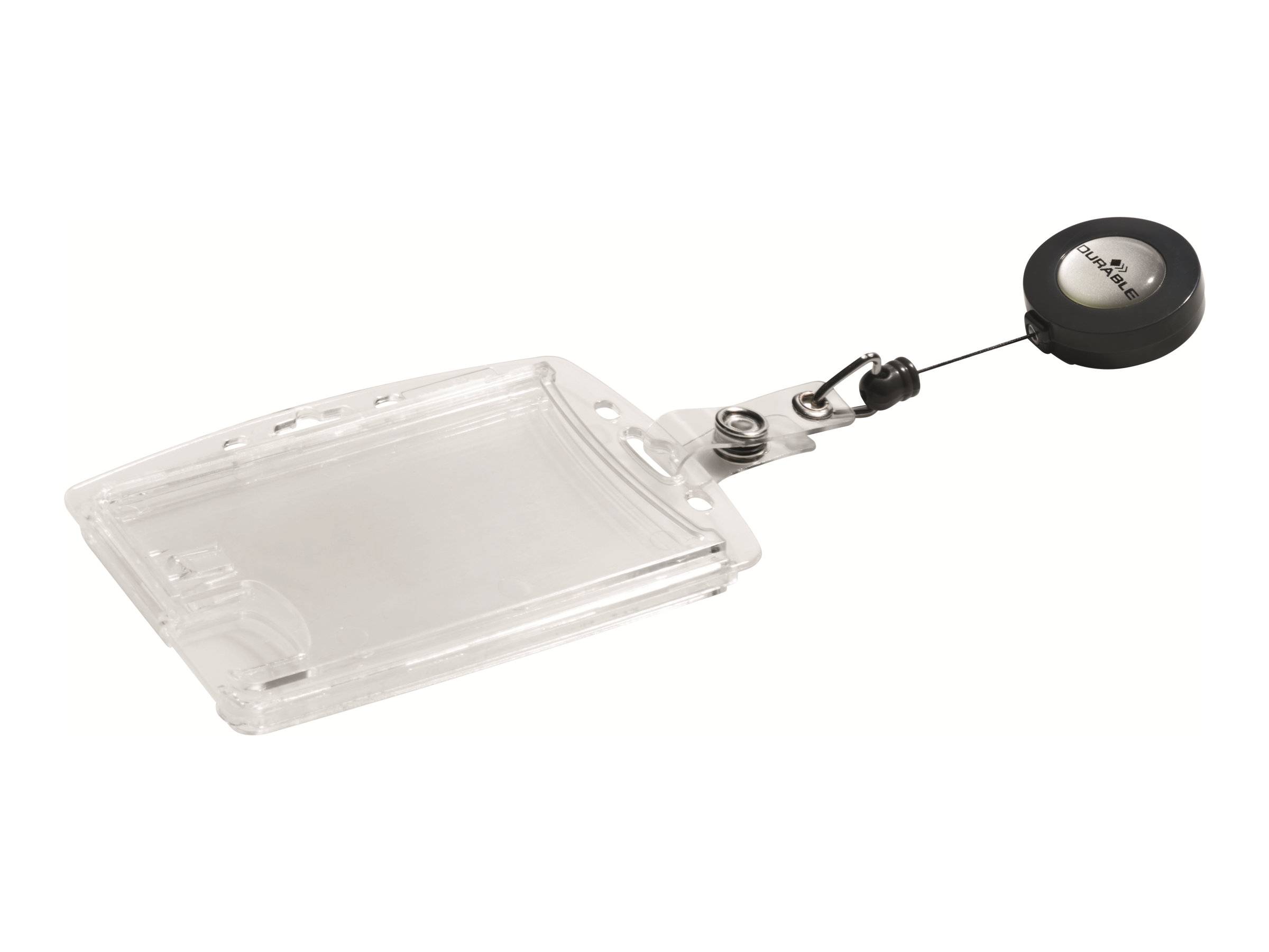 DURABLE - Kartenhalter - für 54 x 85 mm - Clip - durchsichtig (Packung mit 10)