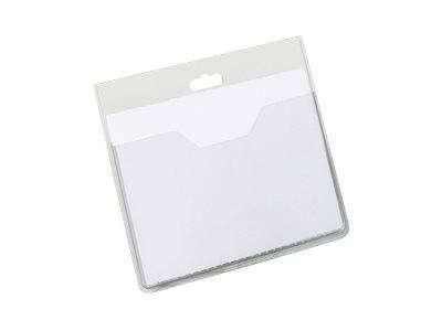 Durable 813619 Namensschild 8136 (B x H) 90 mm x 60 mm Ausstanzung, kombinierbar mit Clip, kombinierbar mit Textilband, kombinierbar mit Jojo 20 St
