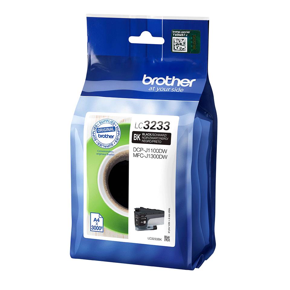 Brother Druckerpatrone LC-3233BK Original Schwarz LC3233BK