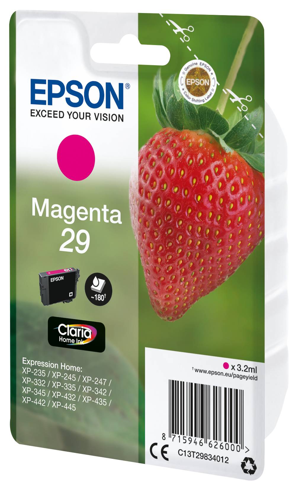 Epson Druckerpatrone T2983, 29 Original Magenta C13T29834012