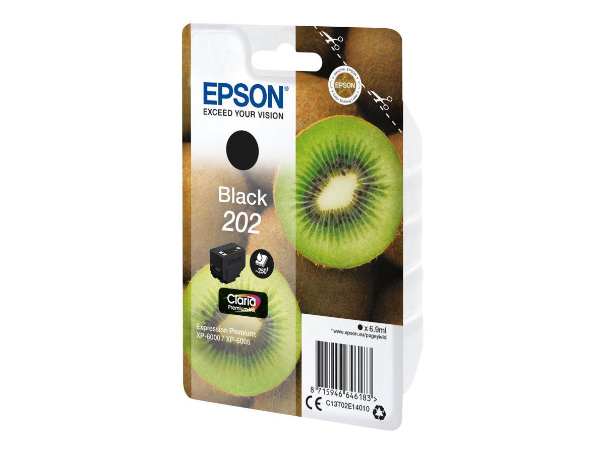 Epson Druckerpatrone T02E1, 202 Original Schwarz C13T02E14010