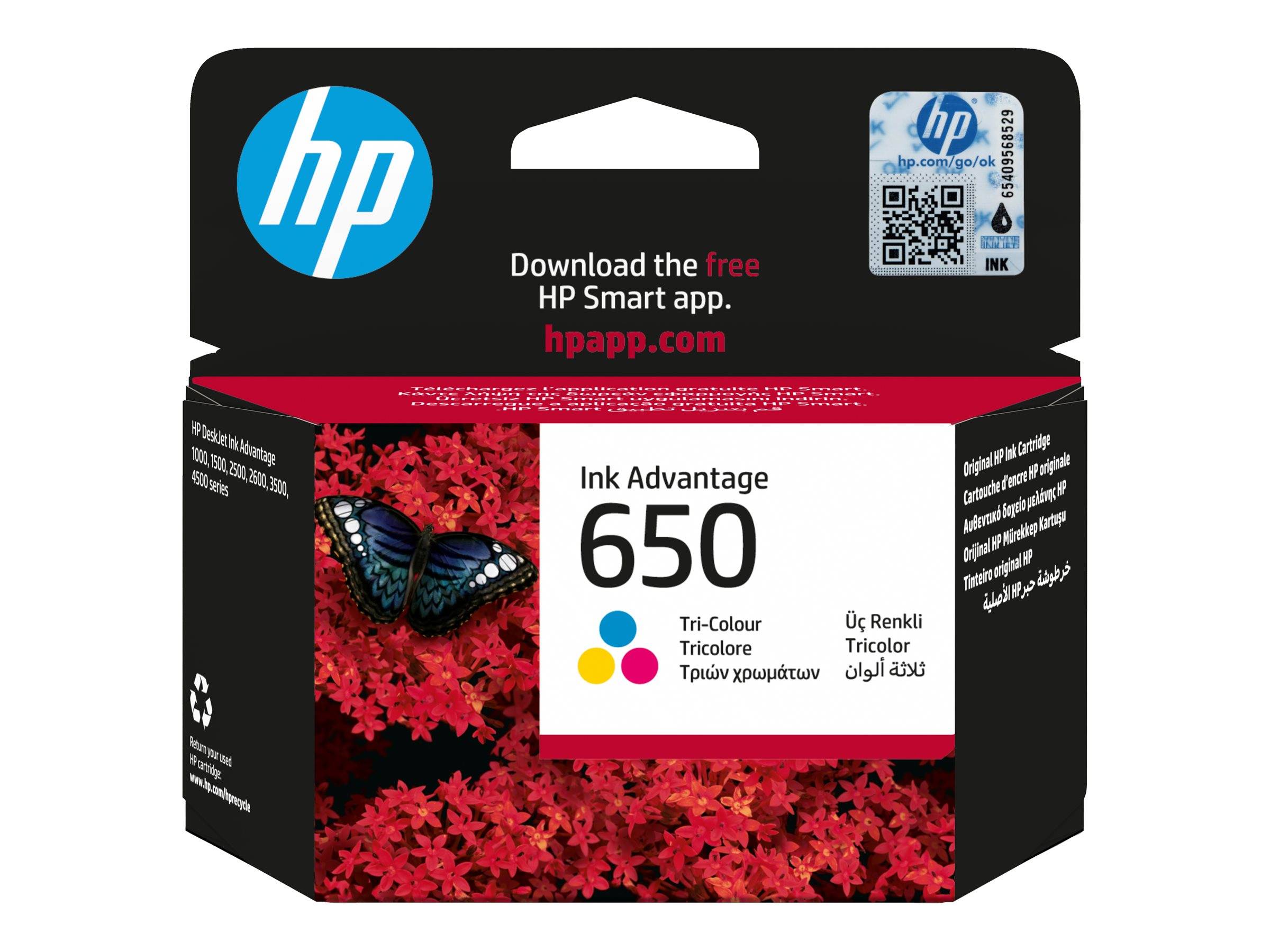 HP 650 - Farbe (Cyan, Magenta, Gelb) - original