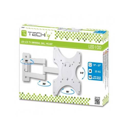 TECHly - Klammer - für Flachbildschirm - weiß - Bildschirmgröße: 48-94 cm (19"-37")