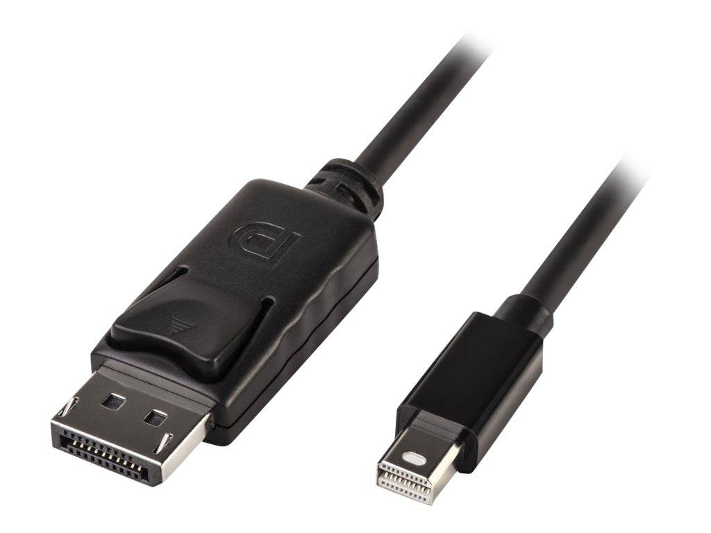 LINDY Mini-DisplayPort / DisplayPort Adapterkabel Mini DisplayPort Stecker, DisplayPort Stecker 3.00 m Schwarz 41647 UL-zertifiziert, doppelt