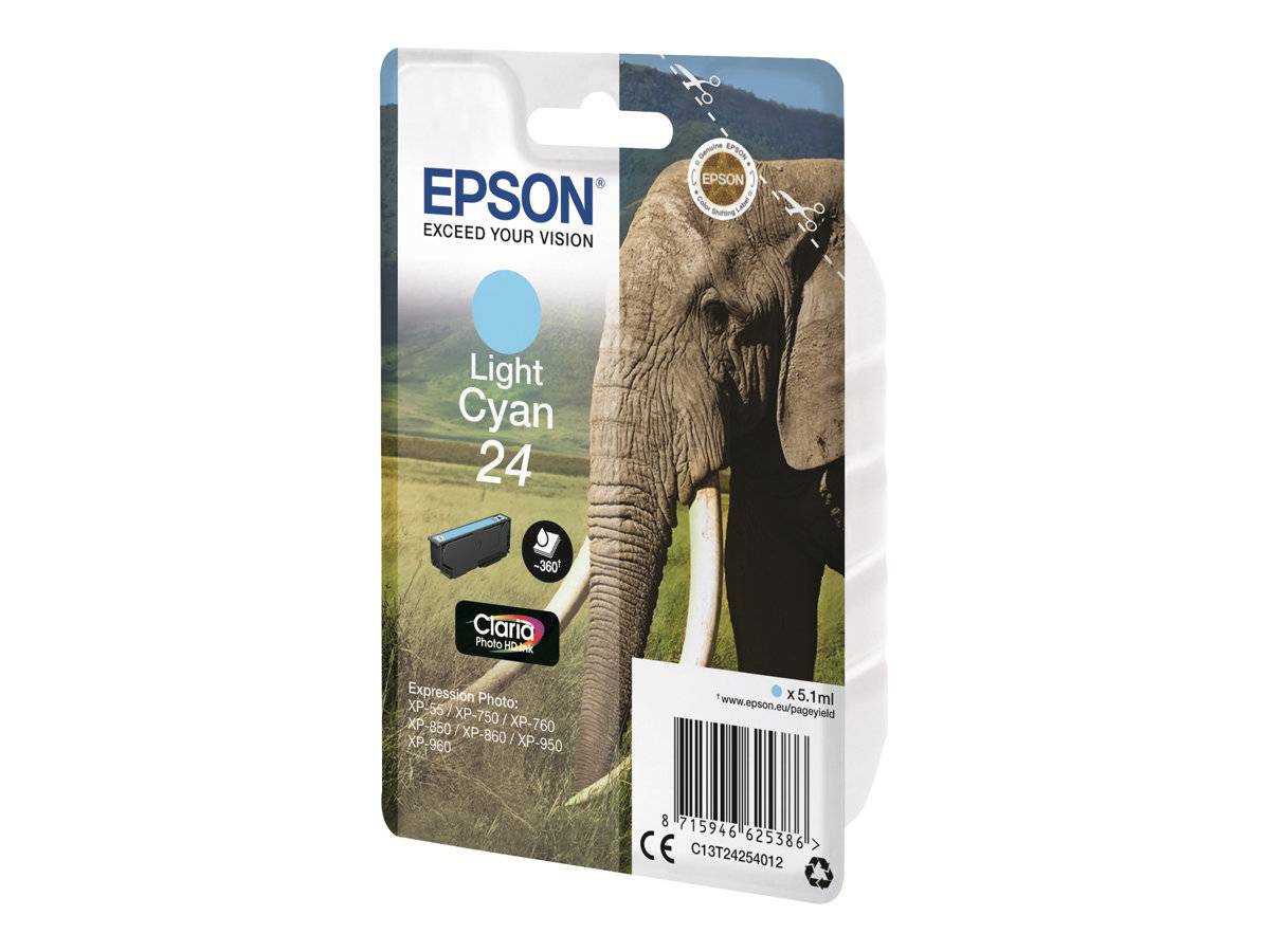 Epson Druckerpatrone T2425, 24 Original Hell Cyan C13T24254012