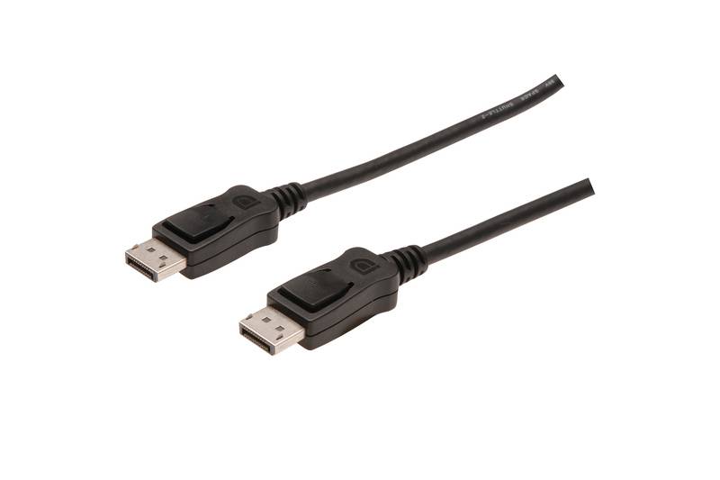 Digitus DisplayPort Anschlusskabel DisplayPort Stecker, DisplayPort Stecker 1.00 m Schwarz AK-340103-010-S DisplayPort-Kabel