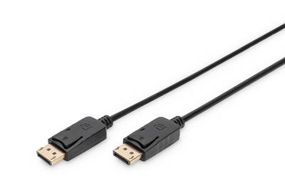 Digitus DisplayPort Anschlusskabel DisplayPort Stecker, DisplayPort Stecker 10.00 m Schwarz AK-340100-100-S DisplayPort-Kabel