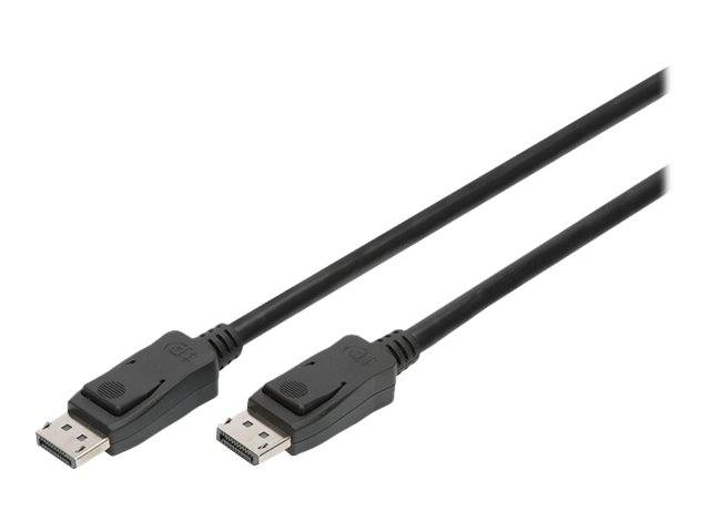 Digitus DisplayPort Anschlusskabel DisplayPort Stecker, DisplayPort Stecker 5.00 m Schwarz AK-340106-050-S vergoldete Steckkontakte, doppelt