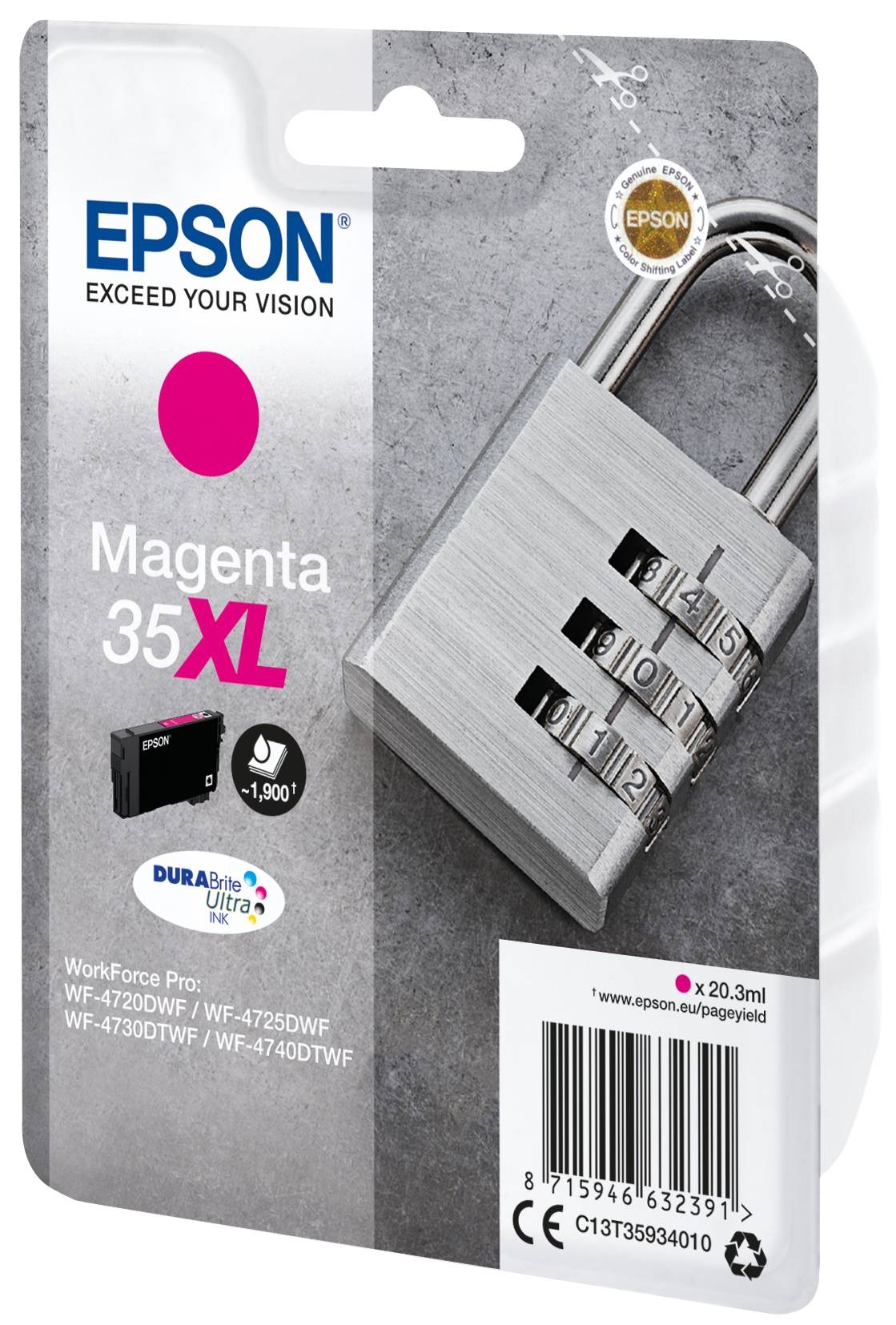 Epson Druckerpatrone T3593, 35XL Original Magenta C13T35934010